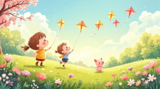 春天的风筝节 儿童影像 春天的风筝节 封面